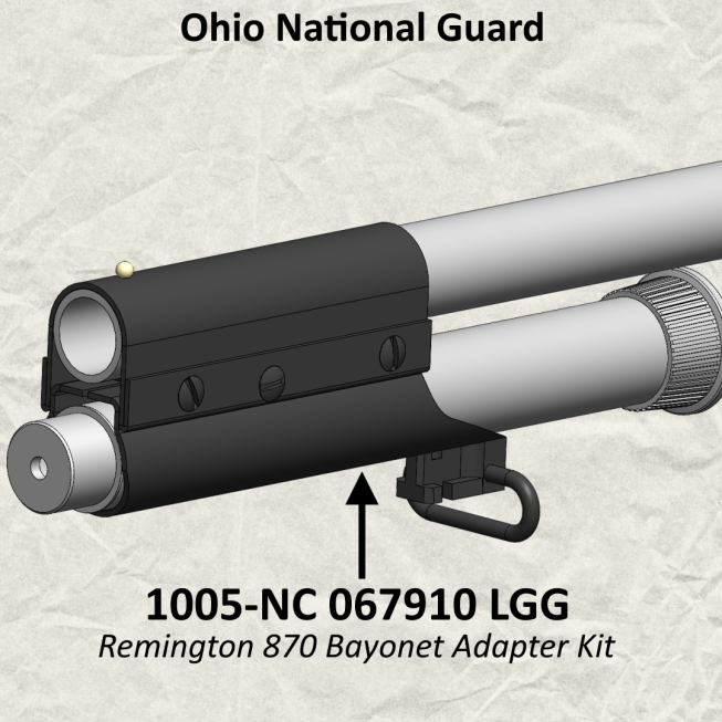 Remington 870 - bayonet adapter kit, ONG version